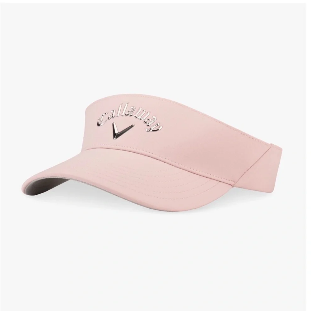 Callaway Golf Women's Liquid Metal Visor Adjustable Light Pink Silver - Picture 1 of 7